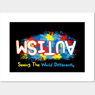 Autism Awareness Seeing the world Differently Posters and Art